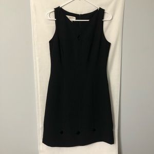 Jones New York Little Black Dress Sleeveless with Diamond Cutouts Size 8